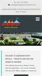 Mobile Screenshot of gabowabopartyrentals.com